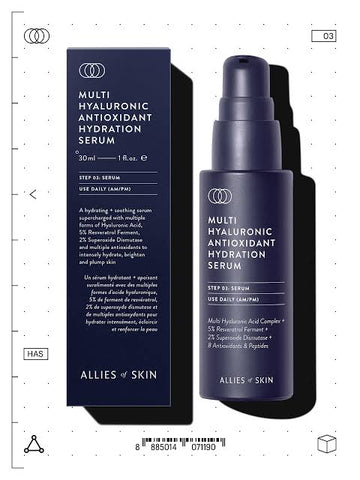 Allies of skin MULTI HYALURONIC ANTIOXIDANT HYDRATION SERUM, 30ML