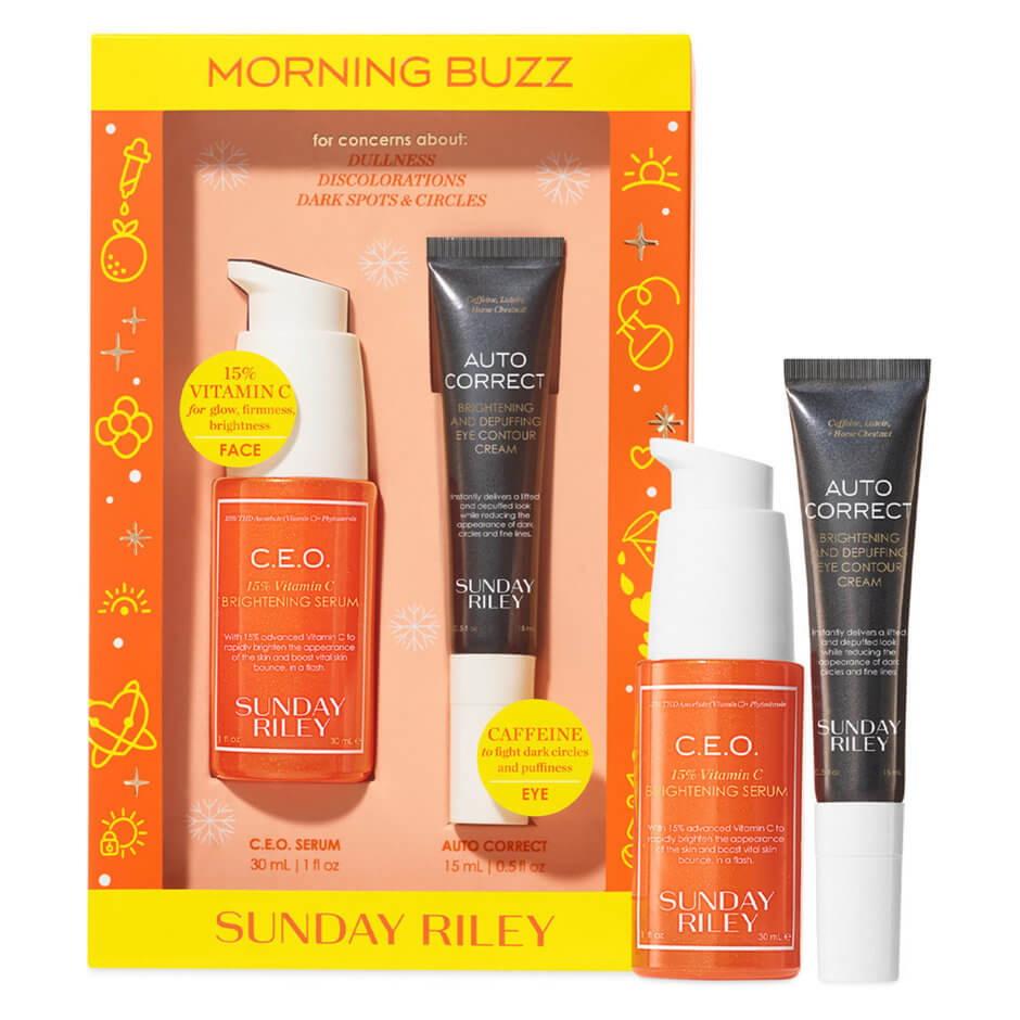 Sunday Riley Morning Buzz Brightening Serum Duo